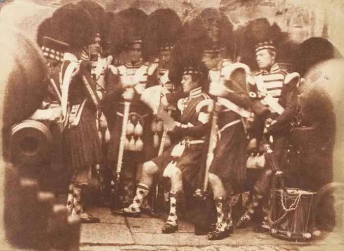 Framed Print : The 42nd Gordon Highlanders, Edinburgh Castle, 1843-47. Creators: David Octavius Hill Framed Print : The 42nd Gordon Highlanders, Edinburgh Castle, 1843-47. Creators: David Octavius Hill