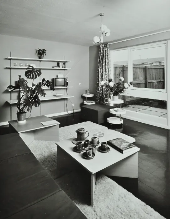 Framed Print : 45 Enfield Chase, Houghton Regis, Dunstable, Bedfordshire: living room, 1971. Creator: Unknown Framed Print : 45 Enfield Chase, Houghton Regis, Dunstable, Bedfordshire: living room, 1971. Creator: Unknown