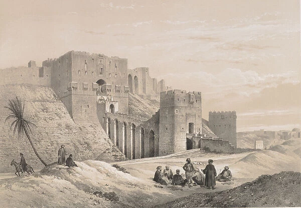 48. Château d Alep, 1843. Creator: Joseph Philibert Girault De Prangey