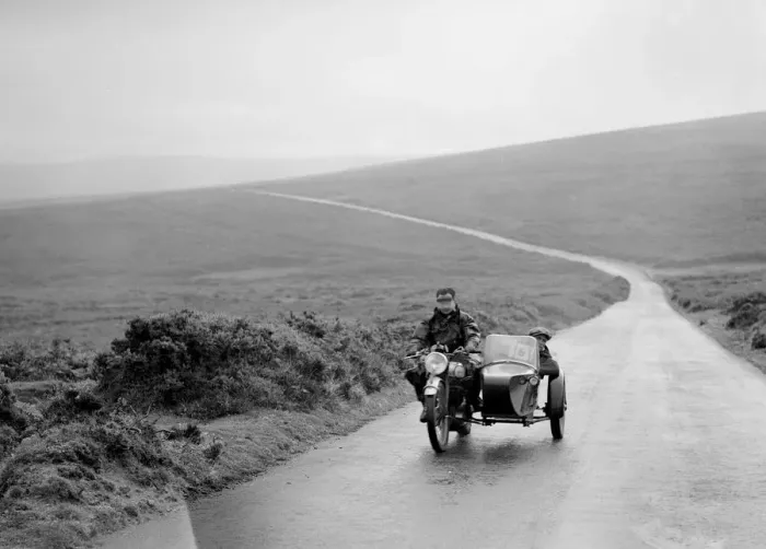 Framed Print : 490 cc Norton and sidecar of FW Osborne, winner of a silver award, MCC Torquay Rally, July 1937 Framed Print : 490 cc Norton and sidecar of FW Osborne, winner of a silver award, MCC Torquay Rally, July 1937