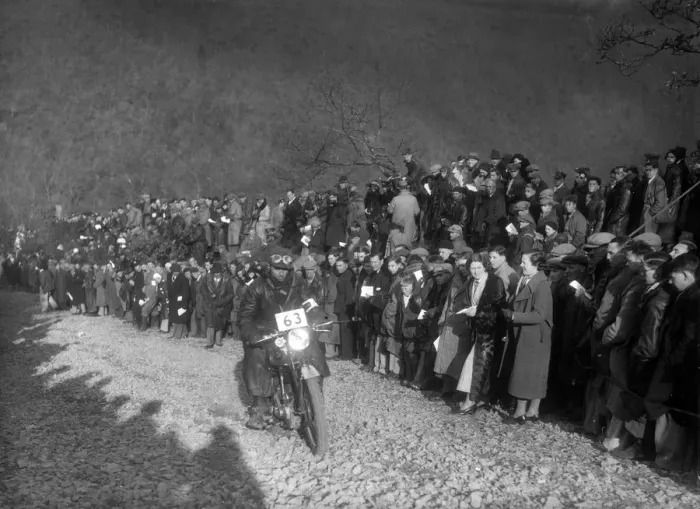 Framed Print : 498 cc Levis of AJ Hicks competing in the MCC Lands End Trial, Beggars Roost, Devon, 1936 Framed Print : 498 cc Levis of AJ Hicks competing in the MCC Lands End Trial, Beggars Roost, Devon, 1936