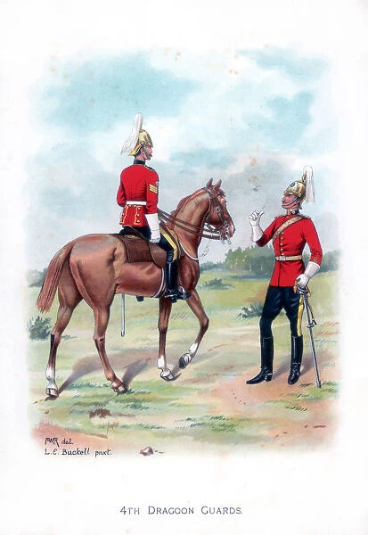 4th Dragoon Guards, 1915. Artist: LE Buckell