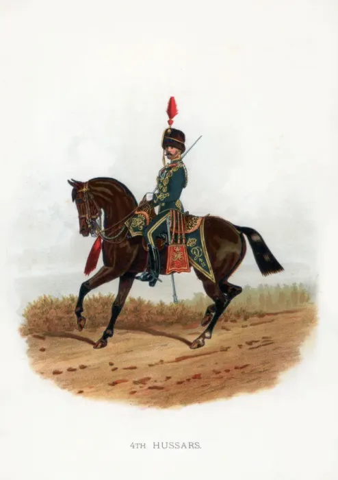 Framed Print : 4th Hussars, 1889 Framed Print : 4th Hussars, 1889