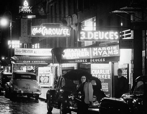 52nd Street, New York, N.Y. ca. 1948. Creator: William Paul Gottlieb