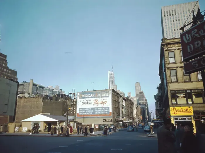 Framed Print : 52nd Street, New York, N.Y. ca. 1948. Creator: William Paul Gottlieb Framed Print : 52nd Street, New York, N.Y. ca. 1948. Creator: William Paul Gottlieb