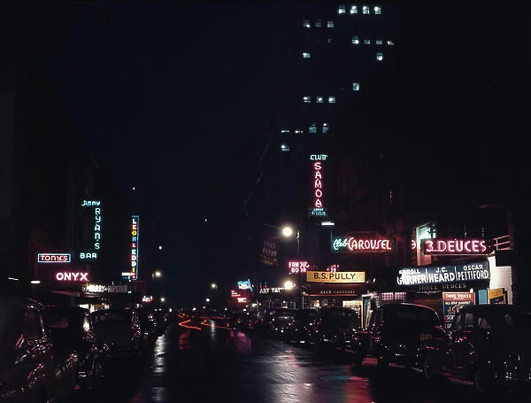 52nd Street, New York, N.Y. ca. July 1948. Creator: William Paul Gottlieb