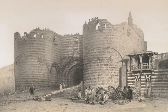 Framed Print : 56. Porte de la Citadelle, au Kaire, 1843. Creator: Joseph Philibert Girault De Prangey Framed Print : 56. Porte de la Citadelle, au Kaire, 1843. Creator: Joseph Philibert Girault De Prangey