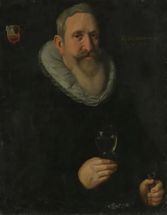 Framed Print : A 56-year old wine cooper, 1620. Creator: Unknown Framed Print : A 56-year old wine cooper, 1620. Creator: Unknown