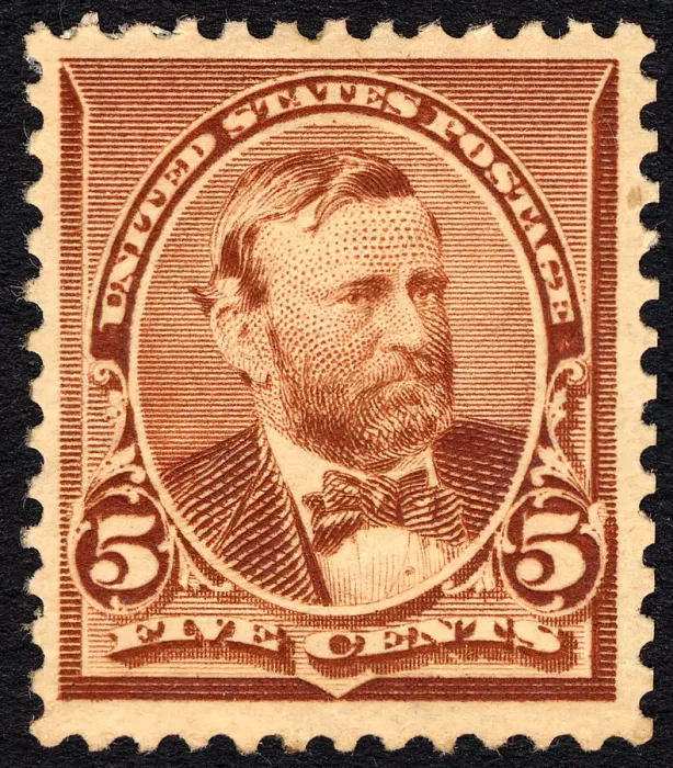 Framed Print : 5c Ulysses S. Grant single, 1890. Creator: Unknown Framed Print : 5c Ulysses S. Grant single, 1890. Creator: Unknown