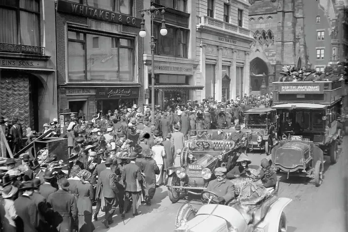 Framed Print : 5th Ave. Easter, 13, 1913. Creator: Bain News Service Framed Print : 5th Ave. Easter, 13, 1913. Creator: Bain News Service