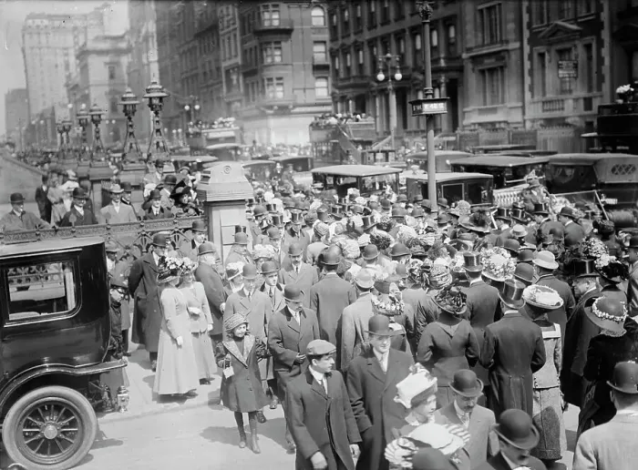 Framed Print : 5th Ave. - Easter 1911. Creator: Bain News Service Framed Print : 5th Ave. - Easter 1911. Creator: Bain News Service