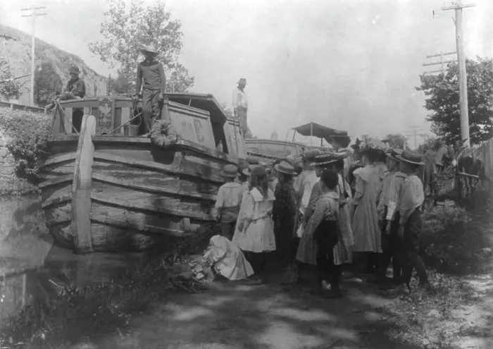 Framed Print : 5th Div. Wash. D.C. school on outing along C&O Canal, (1899?). Creator: Frances Benjamin Johnston. 5th Div. Wash. D.C. school on outing along C&O Canal, (1899?). Creator: Frances Benjamin Johnston Framed Print : 5th Div. Wash. D.C. school on outing along C&O Canal, (1899?). Creator: Frances Benjamin Johnston. 5th Div. Wash. D.C. school on outing along C&O Canal, (1899?). Creator: Frances Benjamin Johnston