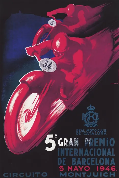 Framed Print : 5th International Grand Prix of Barcelona, May 5, 1946, 1946. Creator: Morell, Josep (1899-1949) Framed Print : 5th International Grand Prix of Barcelona, May 5, 1946, 1946. Creator: Morell, Josep (1899-1949)