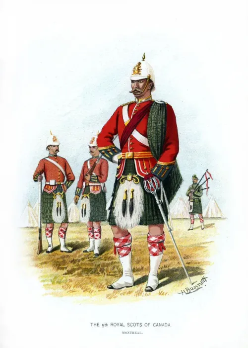 Framed Print : The 5th Royal Scots of Canada, Montreal, c1890. Artist: H Bunnett Framed Print : The 5th Royal Scots of Canada, Montreal, c1890. Artist: H Bunnett