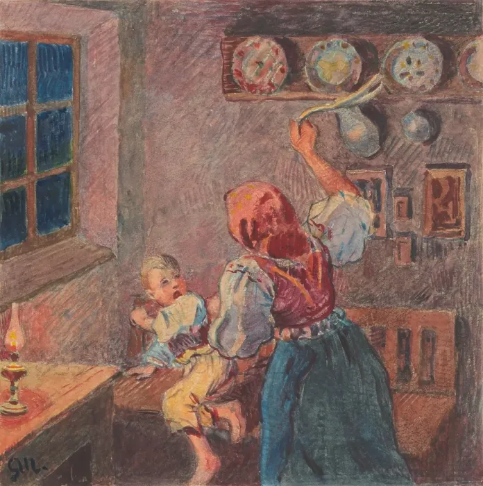 Framed Print : 6.- Beating, 1932. Creator: Gustav Mally