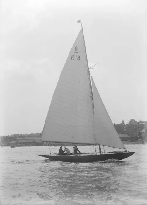 Framed Print : The 6 Metre sailing yacht Jean, 1922. Creator: Kirk & Sons of Cowes Framed Print : The 6 Metre sailing yacht Jean, 1922. Creator: Kirk & Sons of Cowes