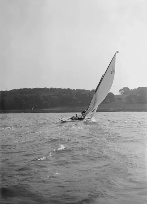 Framed Print : The 6 Metre sloop Euterpe. Creator: Kirk & Sons of Cowes Framed Print : The 6 Metre sloop Euterpe. Creator: Kirk & Sons of Cowes