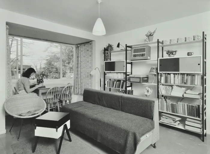 Framed Print : 6 Norley Vale, Alton Estate, Wandsworth, London: living room, 1960. Creator: Unknown Framed Print : 6 Norley Vale, Alton Estate, Wandsworth, London: living room, 1960. Creator: Unknown