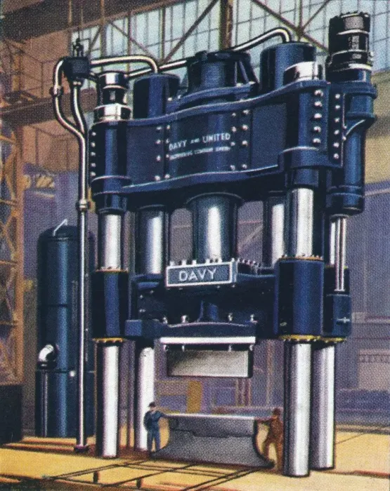 Framed Print : 6000-ton forging press, 1938 Framed Print : 6000-ton forging press, 1938