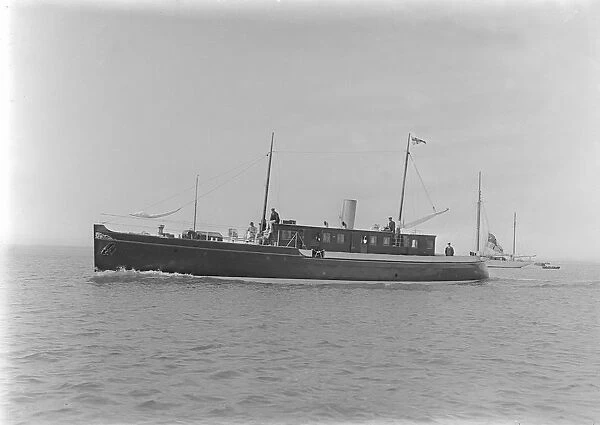 The 65 ton motor yacht Mairi, 1921. Creator: Kirk & Sons of Cowes