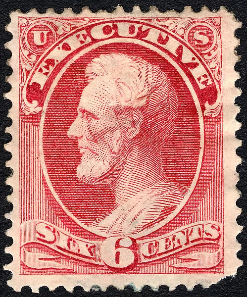 6c Abraham Lincoln Executive single, 1873. Creator: Unknown