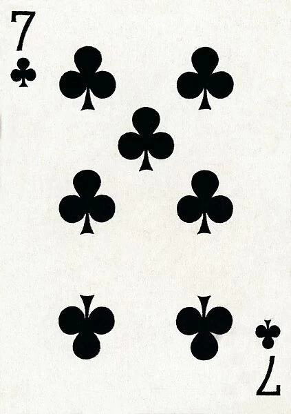 7 of Clubs from a deck of Goodall & Son Ltd. playing cards, c1940