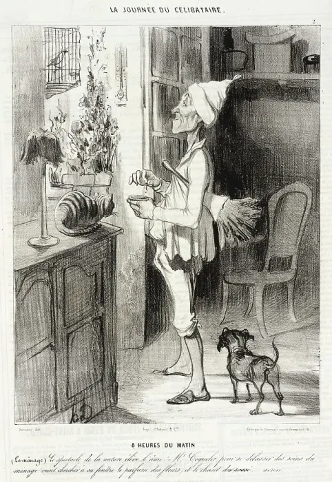 Framed Print : 8 heures du matin, 1839. Creator: Honore Daumier Framed Print : 8 heures du matin, 1839. Creator: Honore Daumier
