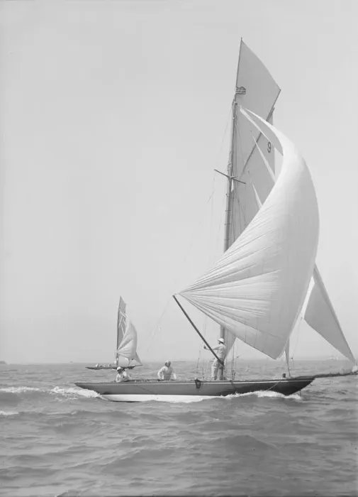 Framed Print : The 8 Metre class Termagent and Endrick, 1911. Creator: Kirk & Sons of Cowes Framed Print : The 8 Metre class Termagent and Endrick, 1911. Creator: Kirk & Sons of Cowes