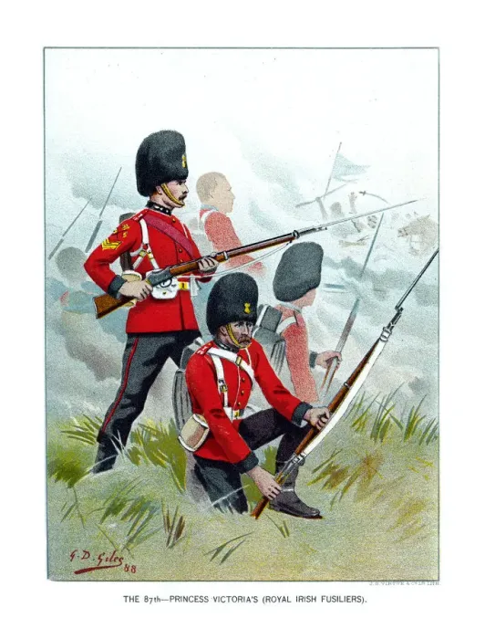 Framed Print : The 87th Princess Victorias (Royal Irish Fusiliers), c1890. Artist: Geoffrey Douglas Giles Framed Print : The 87th Princess Victorias (Royal Irish Fusiliers), c1890. Artist: Geoffrey Douglas Giles