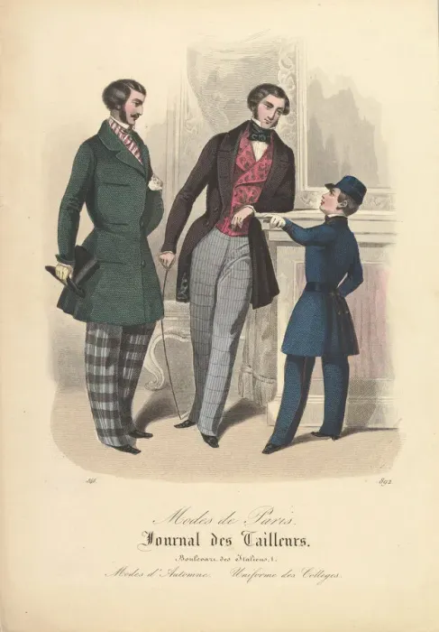 Framed Print : 892 from Modes de Paris, Journal des Tailleurs, 1848. Creator: Unknown Framed Print : 892 from Modes de Paris, Journal des Tailleurs, 1848. Creator: Unknown