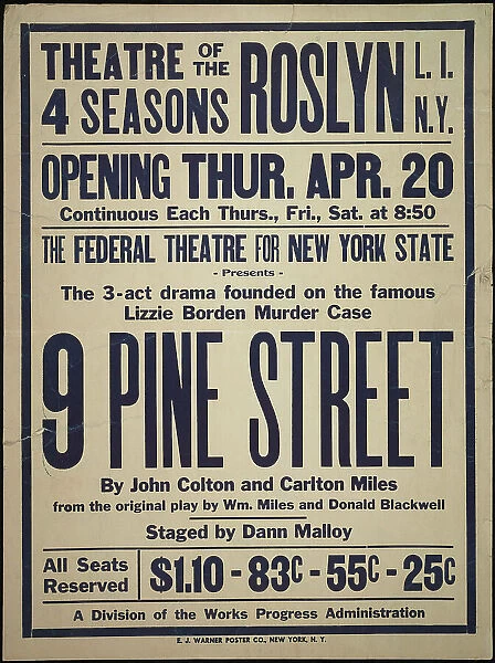 9 Pine Street, Roslyn, NY, 1939. Creator: Unknown