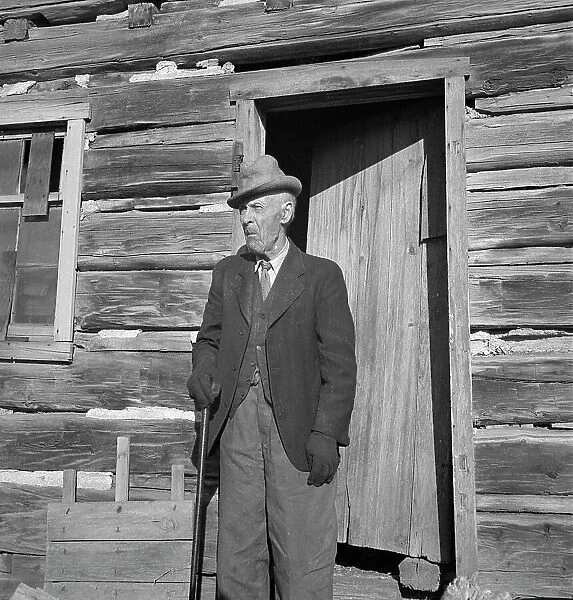 95 year old who came to Utah from Denmark as a Mormon convert when a boy, Escalante, Utah, 1936. Creator: Dorothea Lange