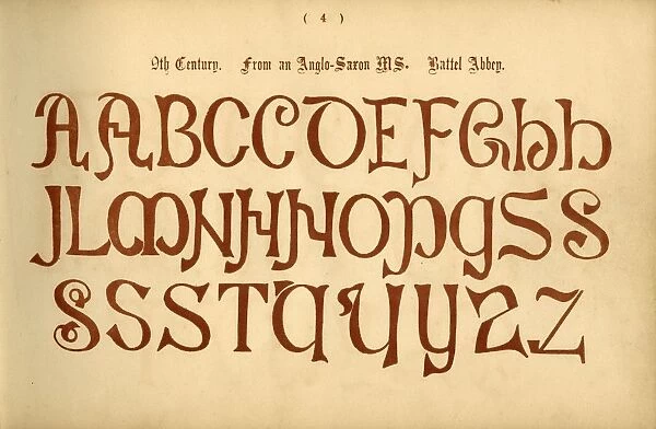 9th Century. From an Anglo-Saxon MS. Battel Abbey, 1862