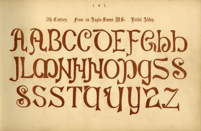 Framed Print : 9th Century. From an Anglo-Saxon MS. Battel Abbey, 1862 Framed Print : 9th Century. From an Anglo-Saxon MS. Battel Abbey, 1862