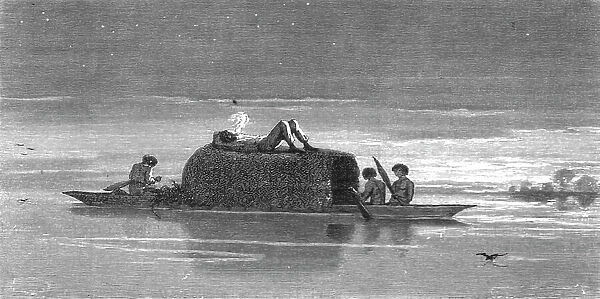 'A calm on the Ucayali; The Navigation of the Upper Amazons, 1875. Creator: Unknown