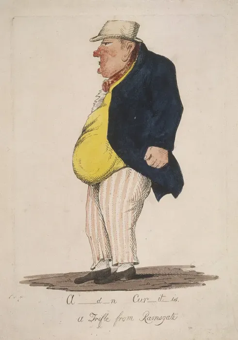 Framed Print : A_d_n Cur_it_is. a Trifle from Ramsgate, (Alderman Curtis), c1821 Framed Print : A_d_n Cur_it_is. a Trifle from Ramsgate, (Alderman Curtis), c1821