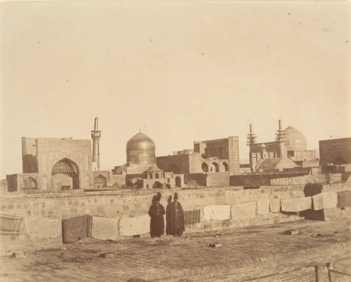 Framed Print : [A General View of MESHED from the roof of a hamam. ], 1840s-60s