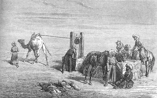 'A Well in the Hyrcanian desert; The Hyrcanian Desert, 1875. Creator: Armin Vambery
