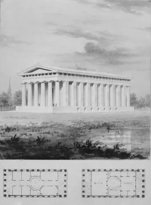 Framed Print : A. J. Davis, Scrapbook II [Folio P or Blue Book'], 1825-92