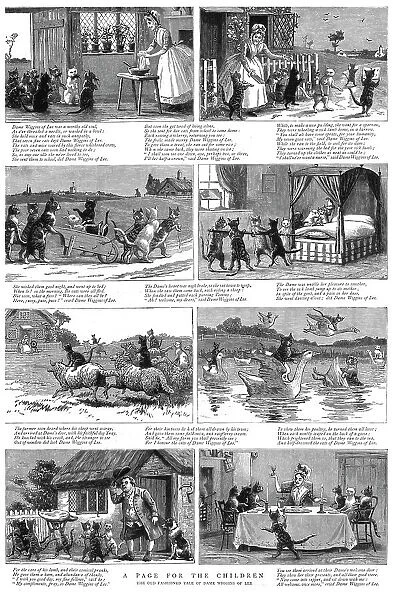 'A Page for the Children; The Old Fashioned Tale of Dame Wiggin of Lee, 1890. Creator: Unknown