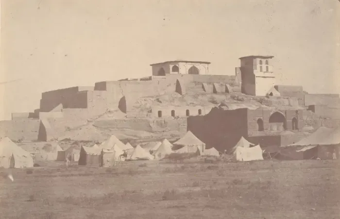 Framed Print : [A Persian Citadel in the Environs of Sultaniye], 1840s-60s