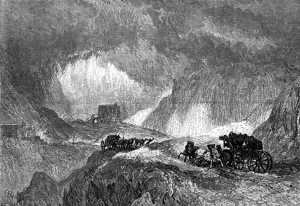 'A Snowstorm on Mont Cenis'...Farnley Hall Collection of drawings by J.M.W. Turner, R.A., 1865. Creator: W. J. Linton