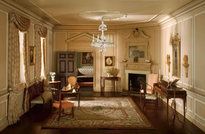 Framed Print : A21: Virginia Parlor, 1758-87, United States, c. 1940. Creator: Narcissa Niblack Thorne Framed Print : A21: Virginia Parlor, 1758-87, United States, c. 1940. Creator: Narcissa Niblack Thorne