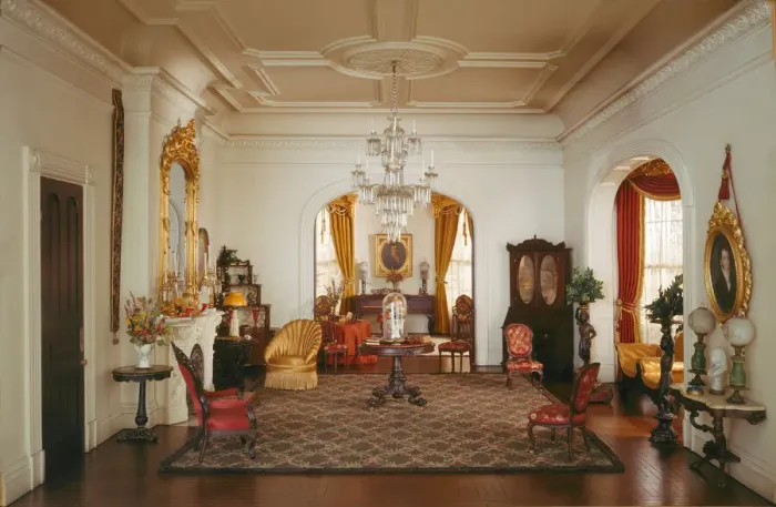 Framed Print : A30: Georgia Double Parlor, c. 1850, United States, c. 1940 Framed Print : A30: Georgia Double Parlor, c. 1850, United States, c. 1940