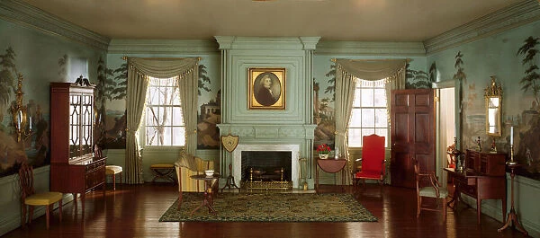 A9: Massachusetts Parlor, 1818, United States, c. 1940. Creator: Narcissa Niblack Thorne