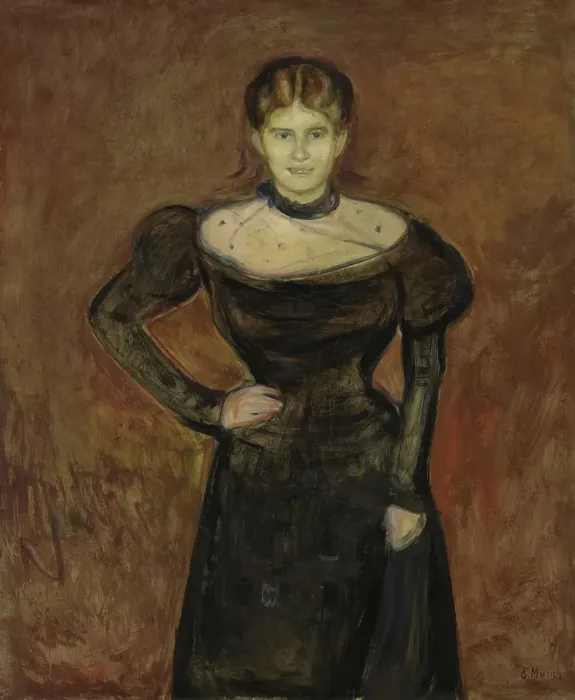 Framed Print : Aase Norregaard, probably 1899. Creator: Edvard Munch Framed Print : Aase Norregaard, probably 1899. Creator: Edvard Munch