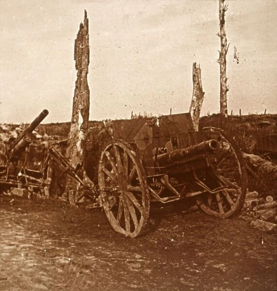 Abandoned cannons, c1914-c1918