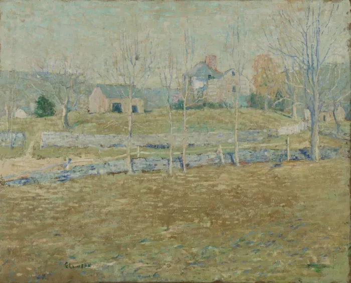 Framed Print : An Abandoned Farm, ca. 1908. Creator: Ernest Lawson Framed Print : An Abandoned Farm, ca. 1908. Creator: Ernest Lawson