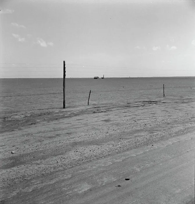 Framed Print : Abandoned farm on the high plains, Texas County, Oklahoma, 1938. Creator: Dorothea Lange Framed Print : Abandoned farm on the high plains, Texas County, Oklahoma, 1938. Creator: Dorothea Lange