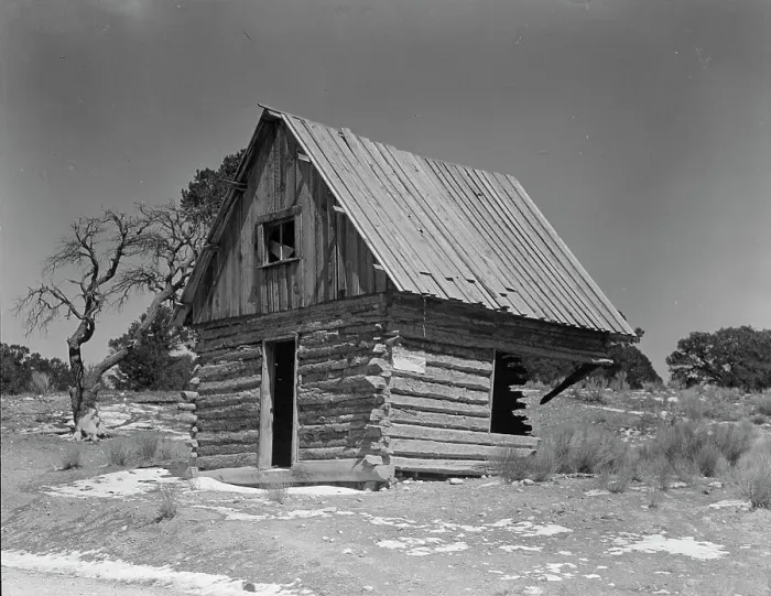 Framed Print : One of many abandoned homes in the Widtsoe area, Utah, 1936. Creator: Dorothea Lange Framed Print : One of many abandoned homes in the Widtsoe area, Utah, 1936. Creator: Dorothea Lange